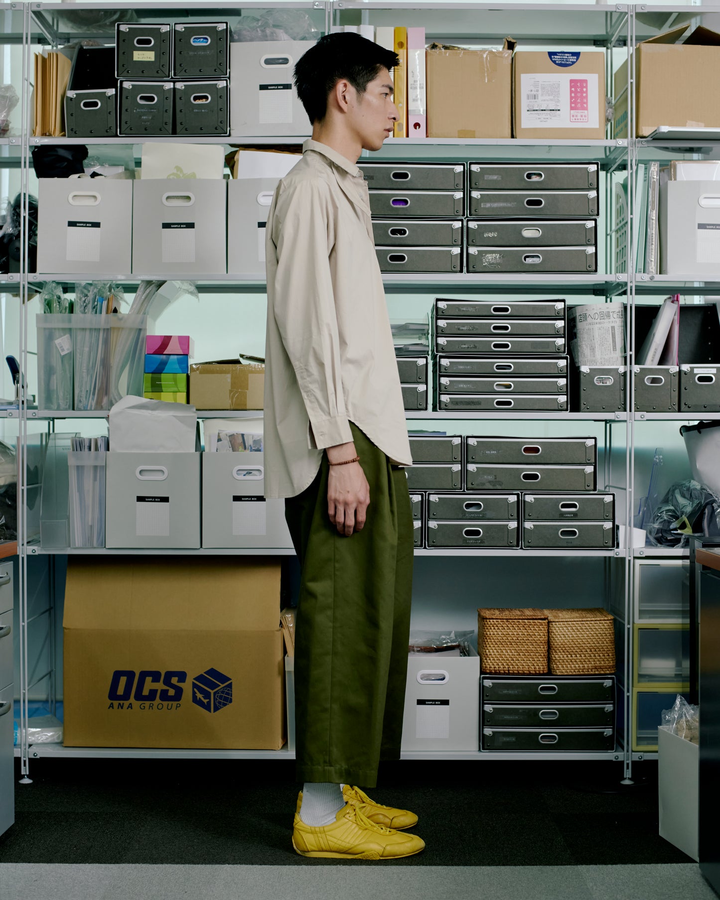 T/Cバイオエアフローチンストラップシャツ BEIGE OPTRICO04A